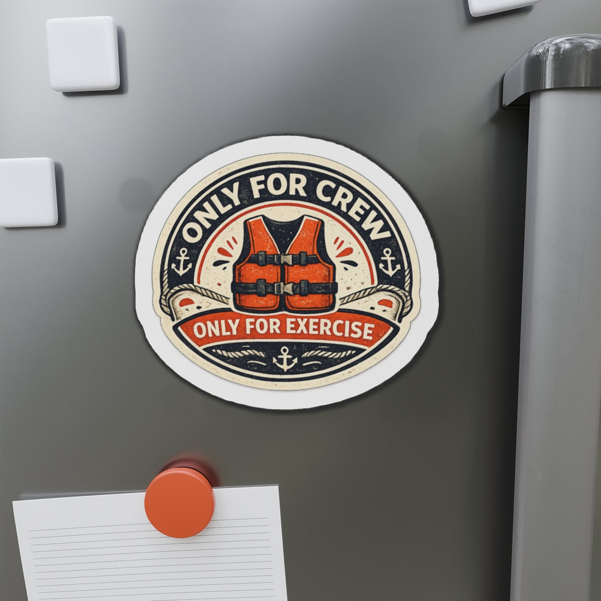 Only for Crew Only for Exercise — Cruise Meme Die-Cut Magnet
