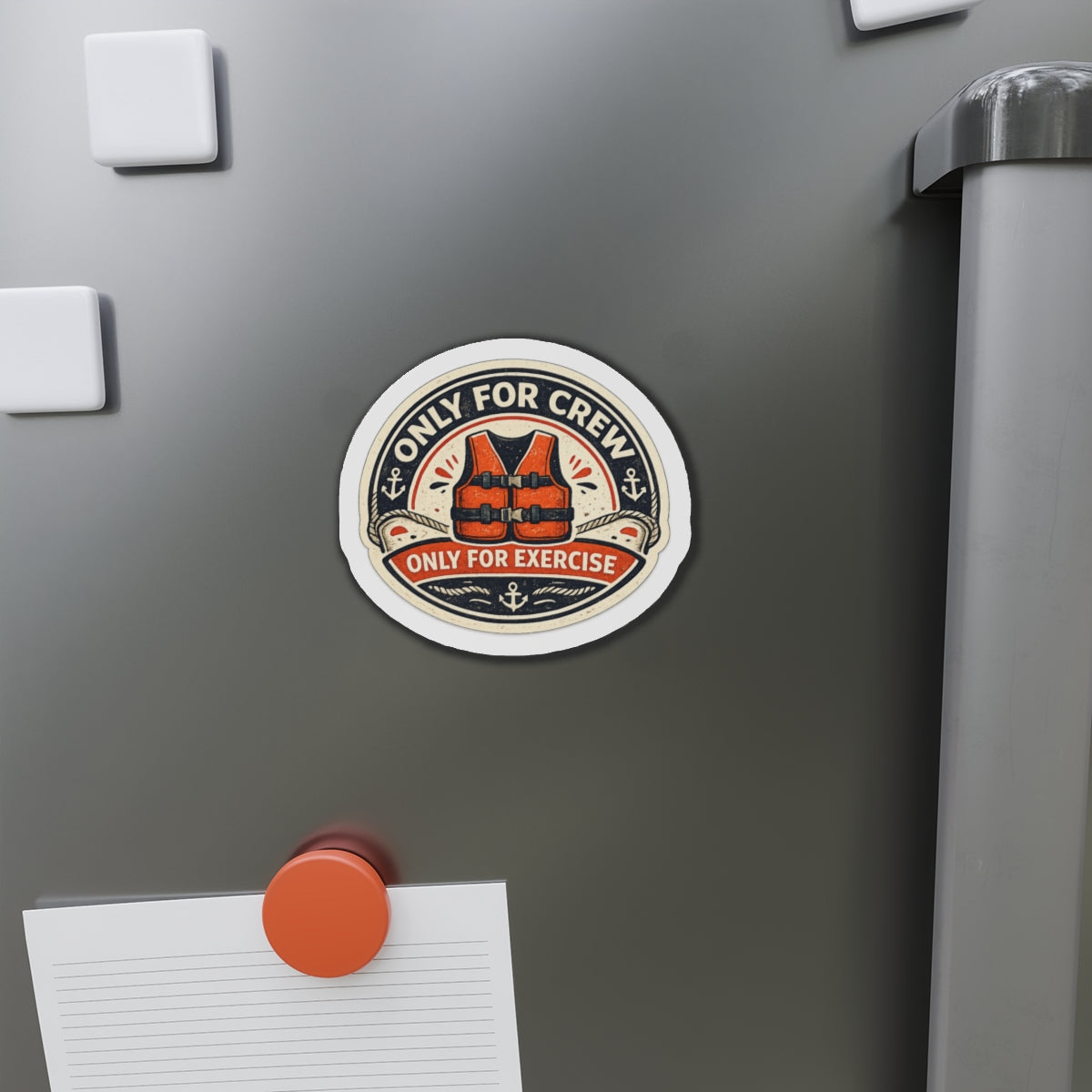 Only for Crew Only for Exercise — Cruise Meme Die-Cut Magnet