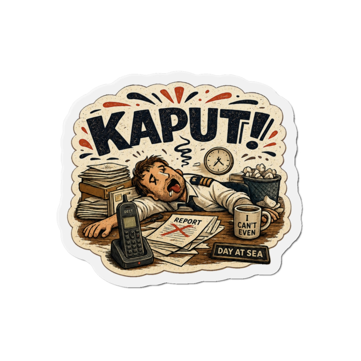 Kaput B — Cruise Meme Die-Cut Magnet