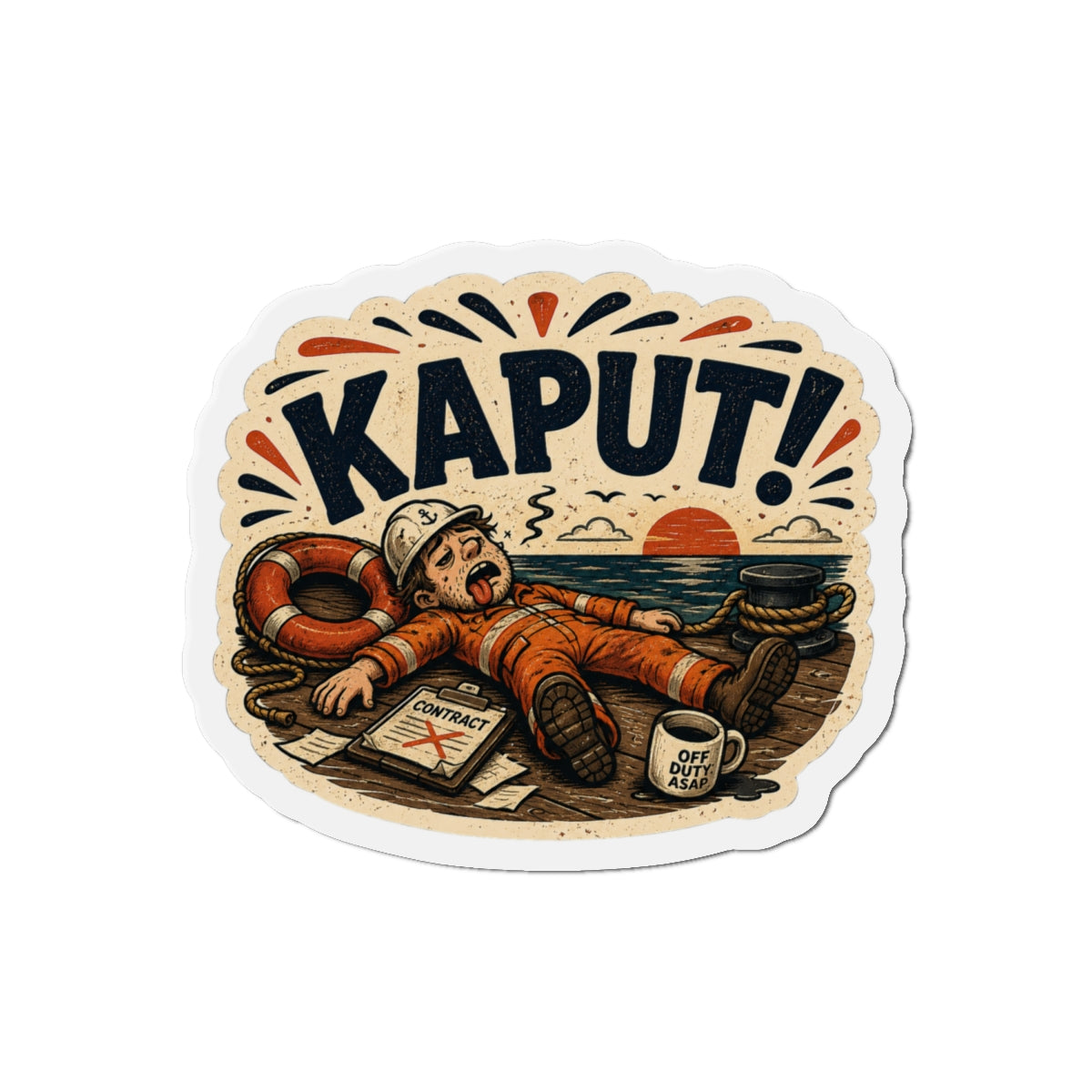 Kaput A — Cruise Meme Die-Cut Magnet
